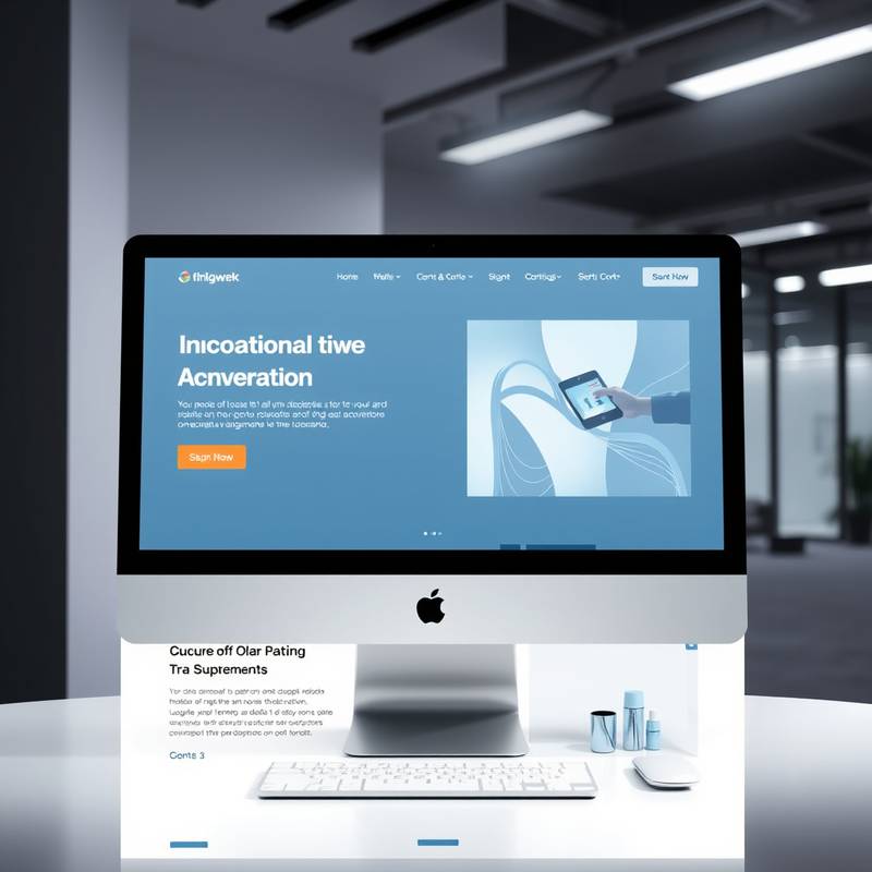 Capture d'écran d'un projet web innovant